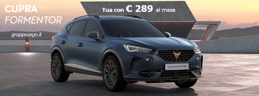 Cupra Formentor usata con 289 euro al mese